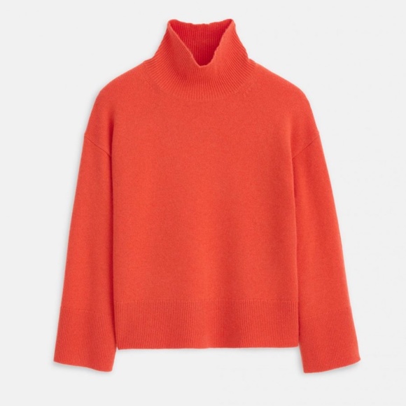 Alex Mill Sweaters - Alex Mill Cecile Turtleneck in 100% Cashmere Turmeric Red Sz S